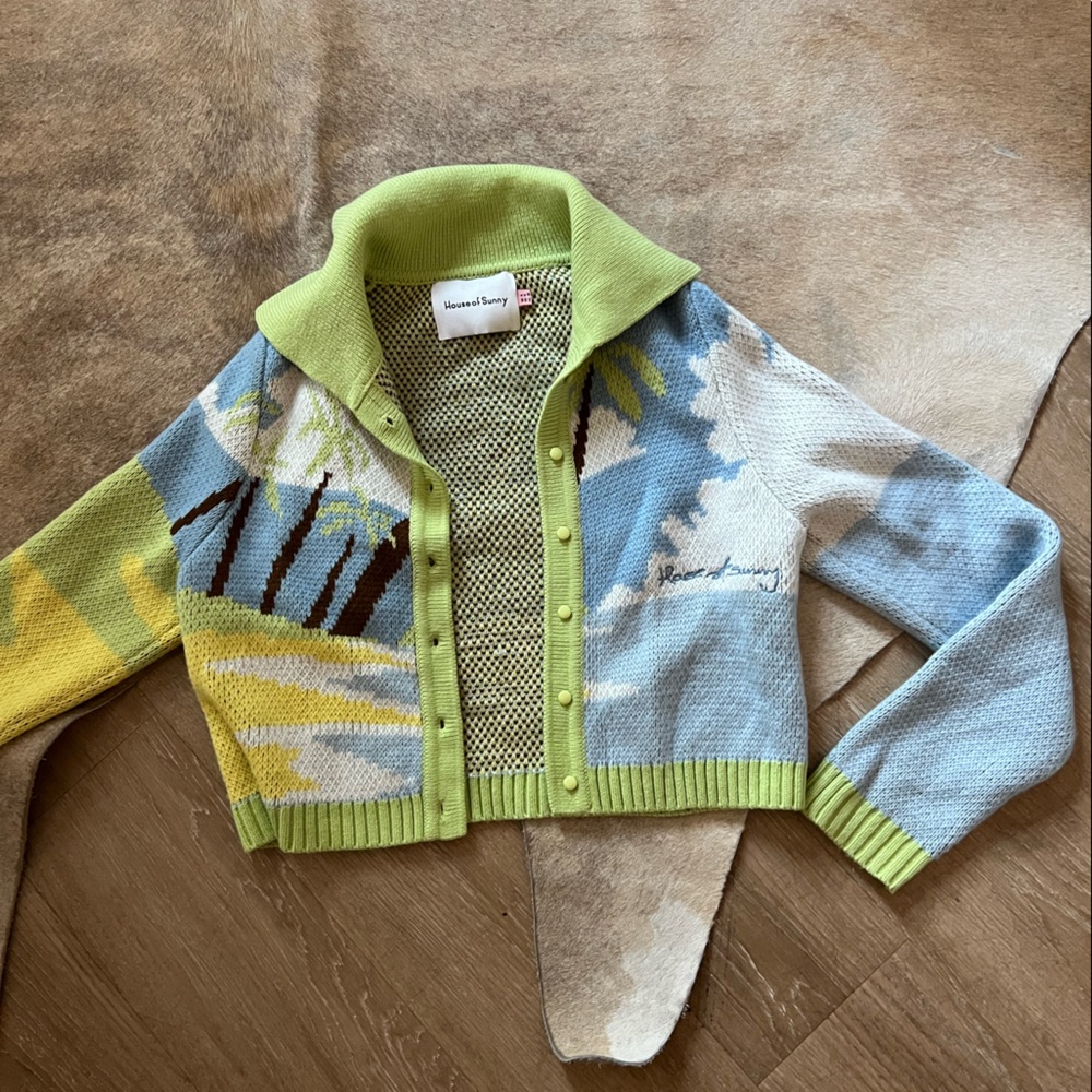 House of sunny collared cardigan size 4
